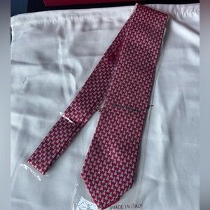 Salvatore Ferragamo Men Red Tie